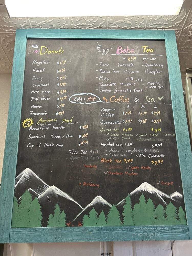 PF Donut Shop - Denver, CO menu_pic
