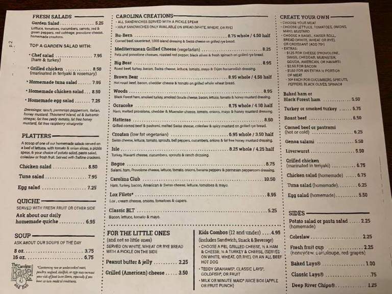 Bagels Plus - New Bern, NC menu_pic