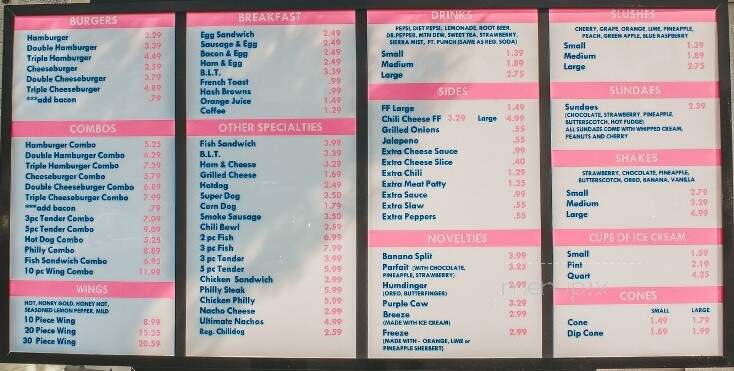 Dixie Queen - Memphis, TN menu_pic