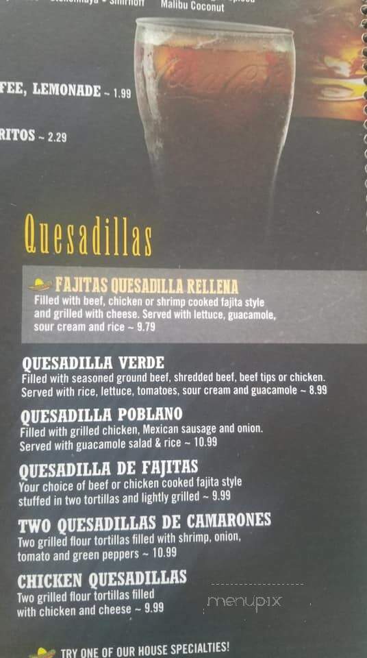 El Chile POR Blano Mexican - New Castle, IN menu_pic