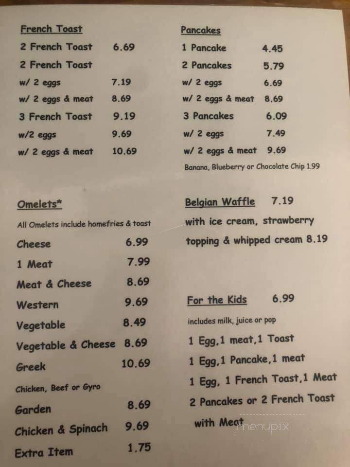 Kiril's Restaurant - Springville, NY menu_pic