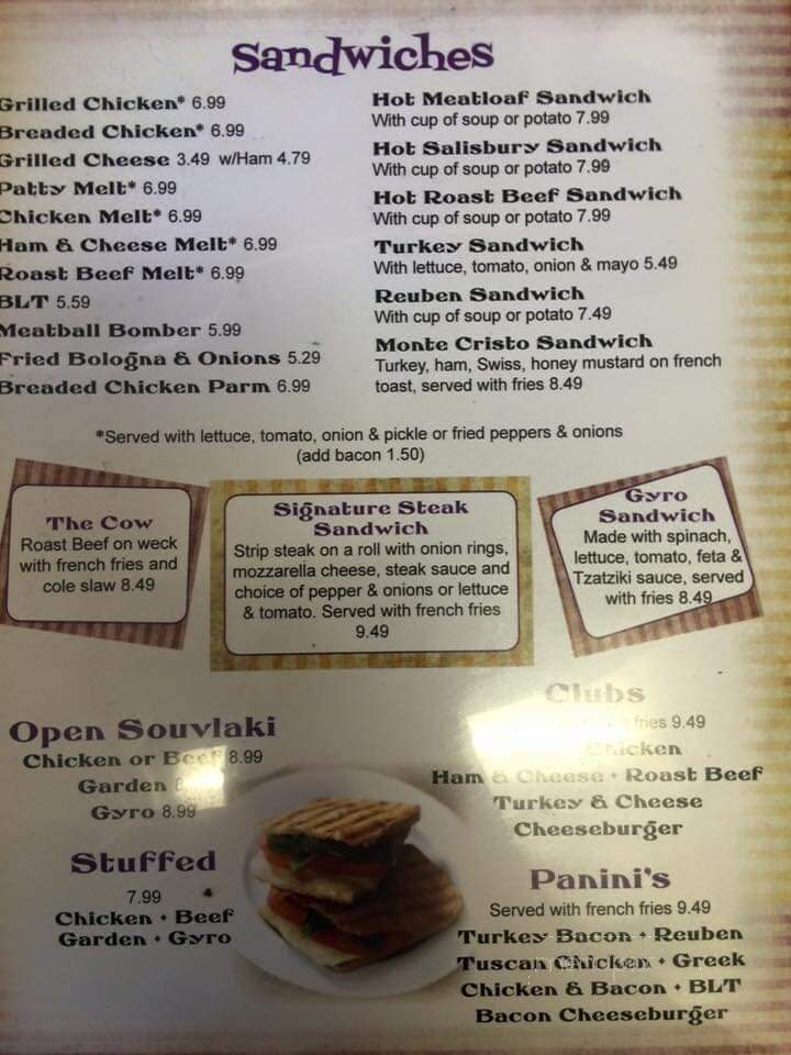 Kiril's Restaurant - Springville, NY menu_pic