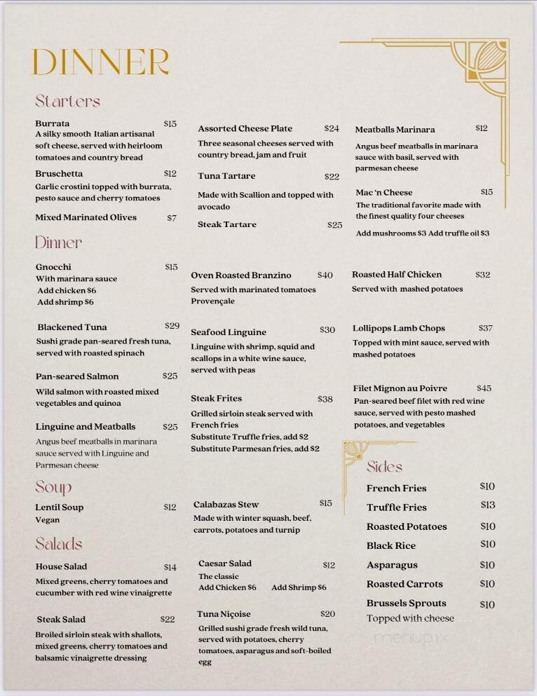 Narcisse - New York, NY menu_pic