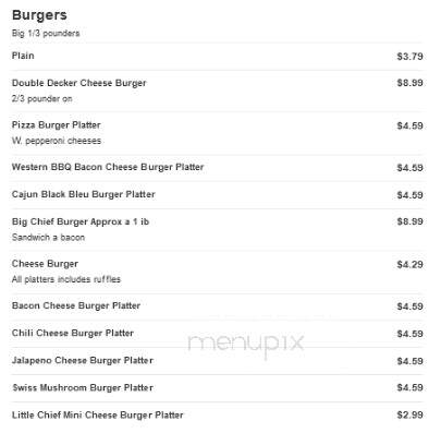 Arrowhead Restaurant - Clearfield, PA menu_pic