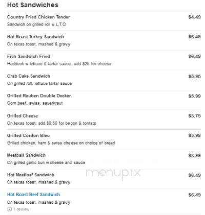 Arrowhead Restaurant - Clearfield, PA menu_pic
