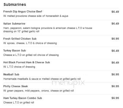 Arrowhead Restaurant - Clearfield, PA menu_pic