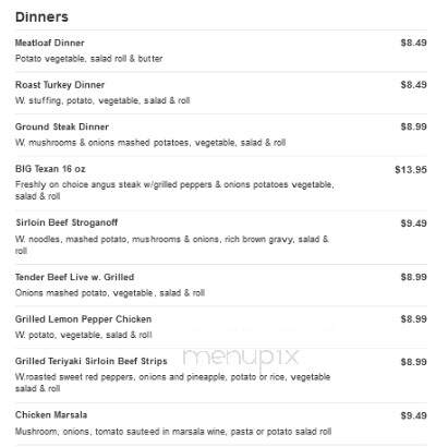 Arrowhead Restaurant - Clearfield, PA menu_pic