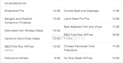 Ripper's Pub - Bethlehem, PA menu_pic