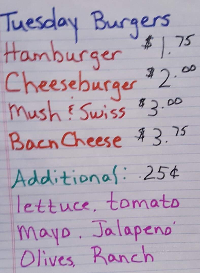 Munger Tavern & Grill - Cloquet, MN menu_pic