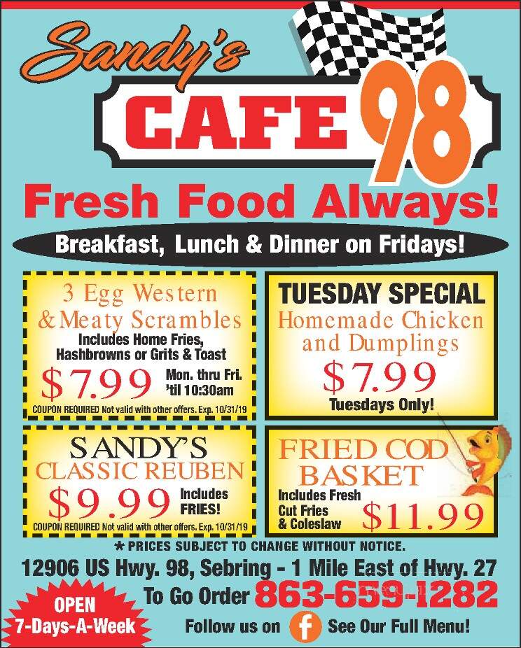 Cafe 98 - Sebring, FL