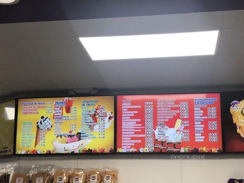 La Michoacana Natural Fruit - Norwalk, CA menu_pic