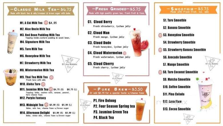 S7-Icy Bubble - Honolulu, HI menu_pic