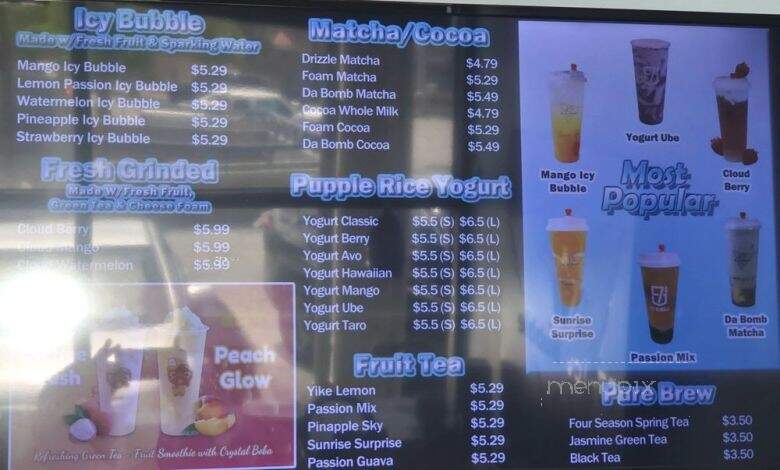 S7-Icy Bubble - Honolulu, HI menu_pic