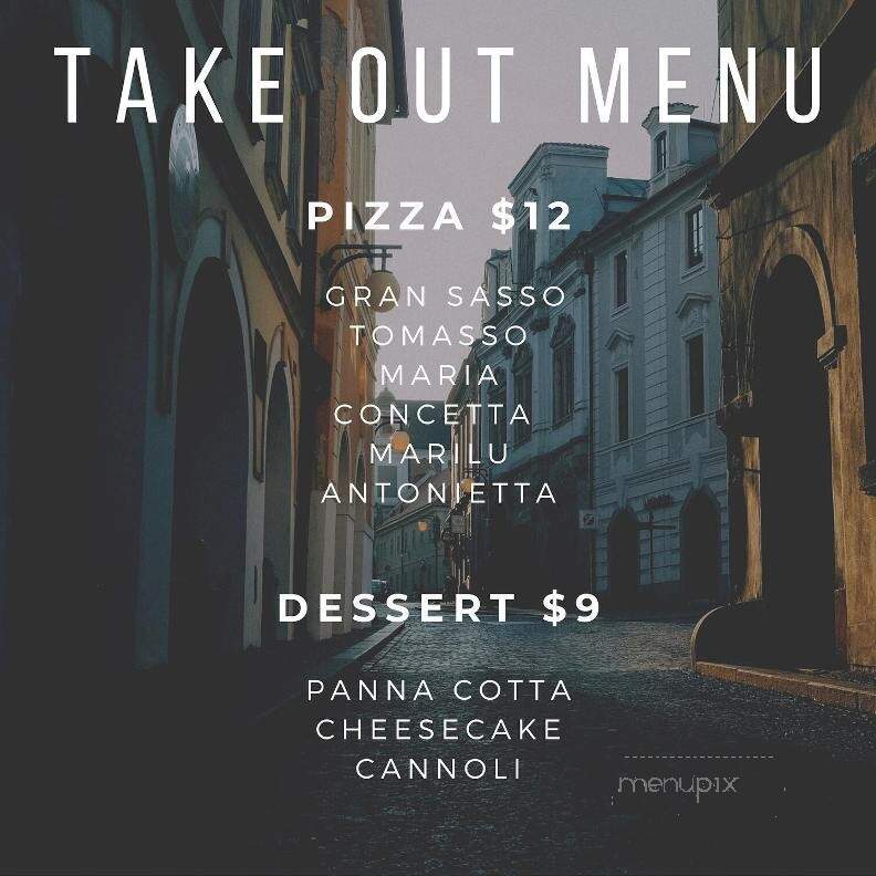 Gran Sasso Restaurant - Brantford, ON menu_pic