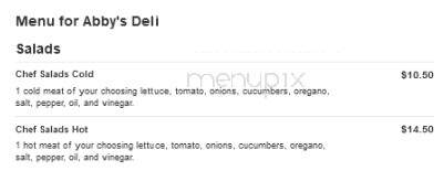 Abby's Deli - Irvington, NJ menu_pic