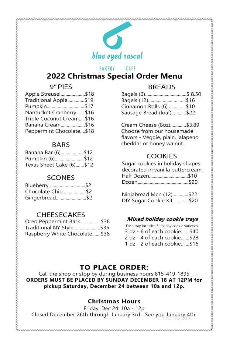 Blue-Eyed Rascal - Streator, IL menu_pic