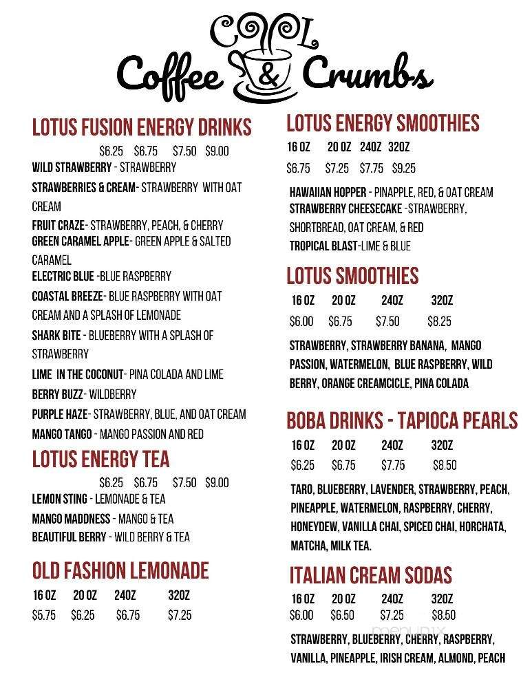 Cool Coffee and Crumbs - Cool, CA menu_pic
