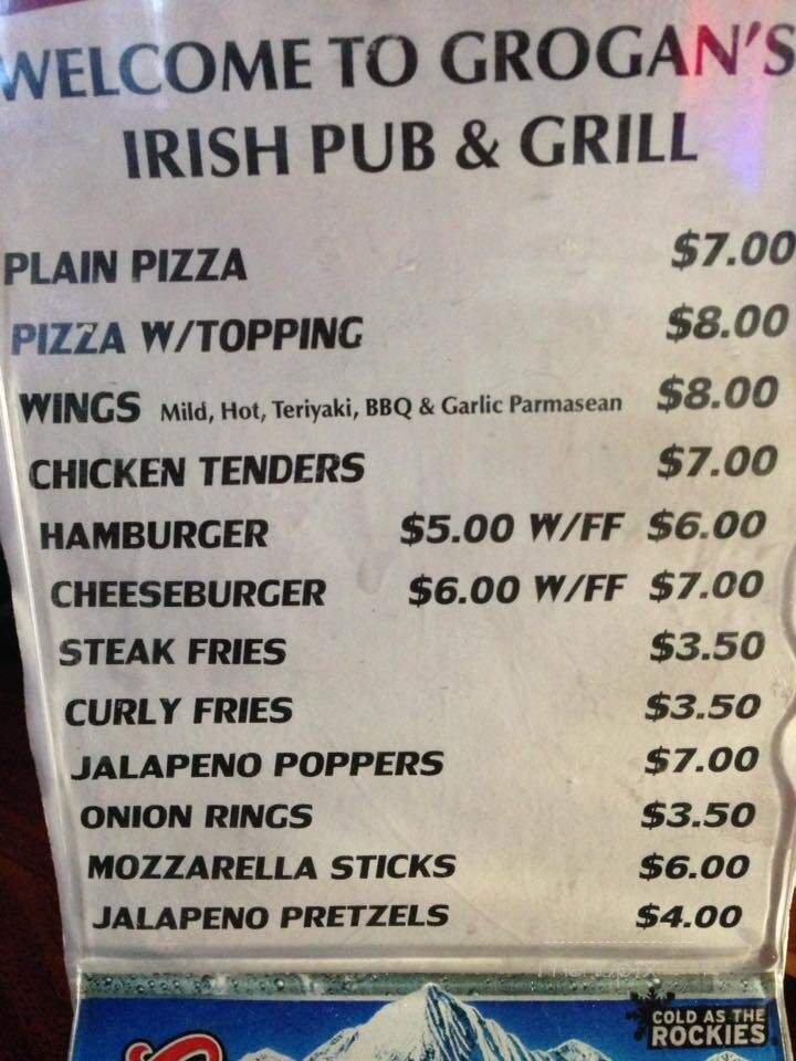 Grogan's Irish Pub & Grill - Otisville, NY
