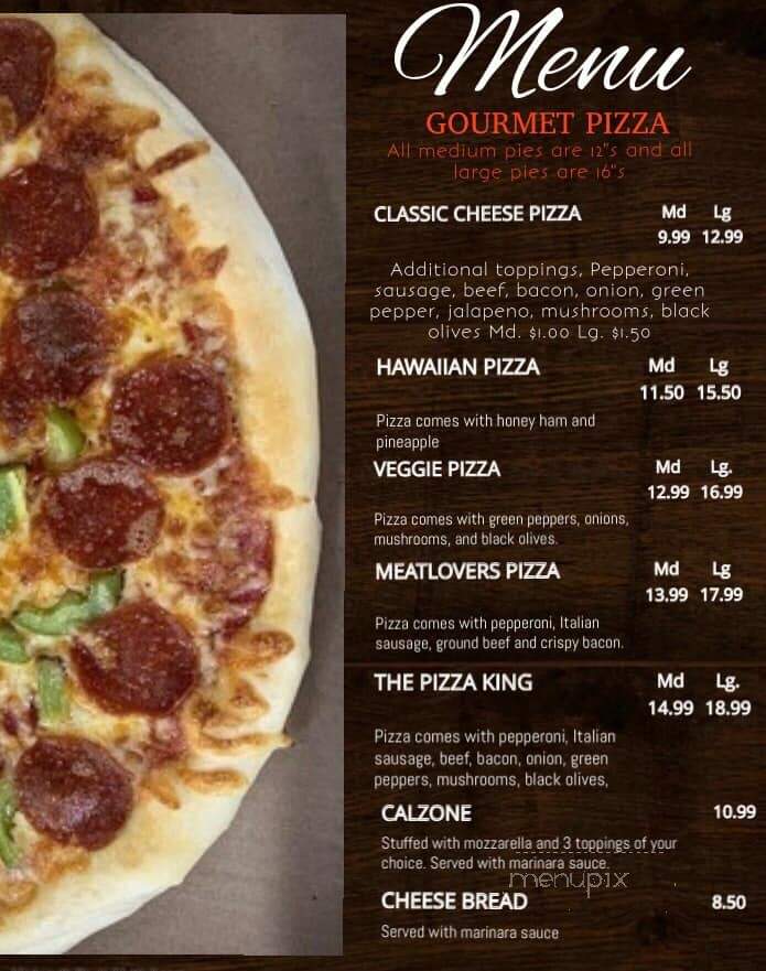 Oci Night Club - Piney Point, MD menu_pic