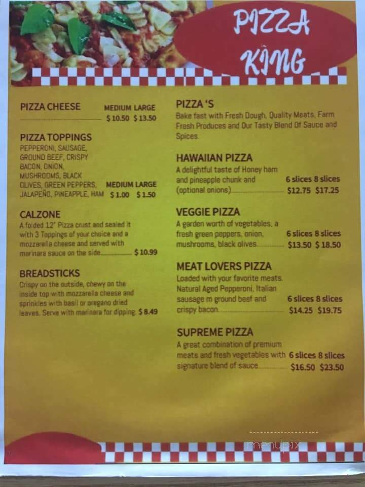 Oci Night Club - Piney Point, MD menu_pic
