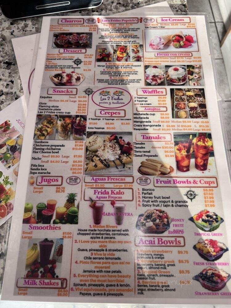 Las 2 Fridas 2 - Salinas, CA menu_pic
