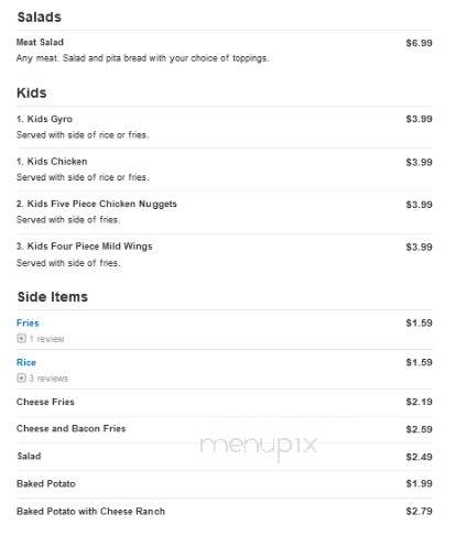 Gyro City - Ashland City, TN menu_pic