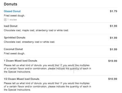 Yummy Donuts - Bryant, AR menu_pic