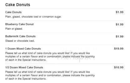 Yummy Donuts - Bryant, AR menu_pic