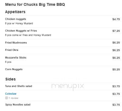 Chucks Big Time BBQ - Burlington, NJ