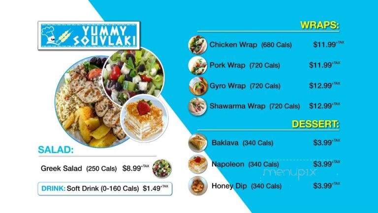 Yummy Souvlaki - keswick, ON menu_pic