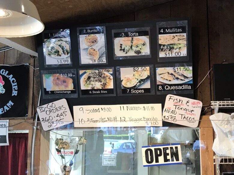 Taqueria Corazon Nayarita - Conway, WA menu_pic
