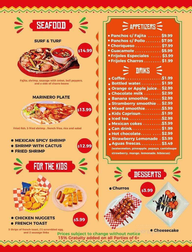 Dona Carmen's Restaurnant - Los Fresnos, TX menu_pic