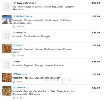 Lucky's Pizza - Canoga Park, CA menu_pic