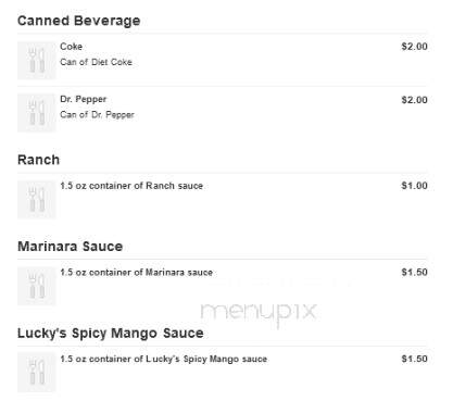 Lucky's Pizza - Canoga Park, CA menu_pic