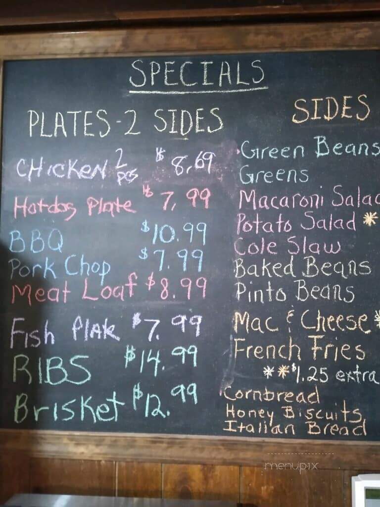 Hylton's Grill - Martinsville, VA menu_pic
