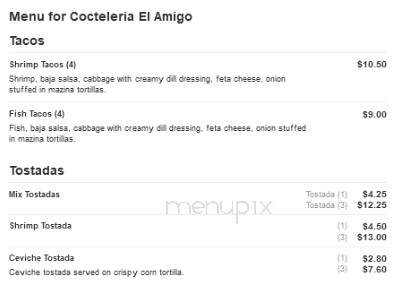 Cocteleria El Amigo To Go - Brownsville, TX menu_pic