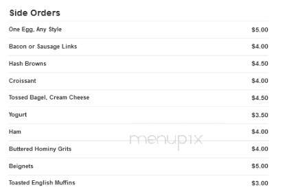 Cafe' La Salle - Kenner, LA menu_pic