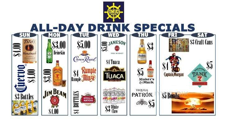 Snug Harbour - Wichita, KS menu_pic