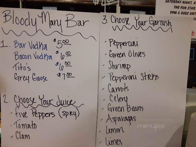 North Side Club - Jerome, ID menu_pic
