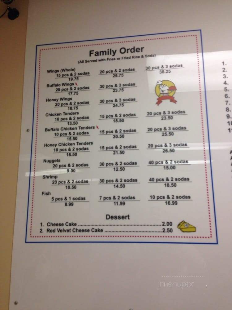Scott Chinese Food - Houston, TX menu_pic