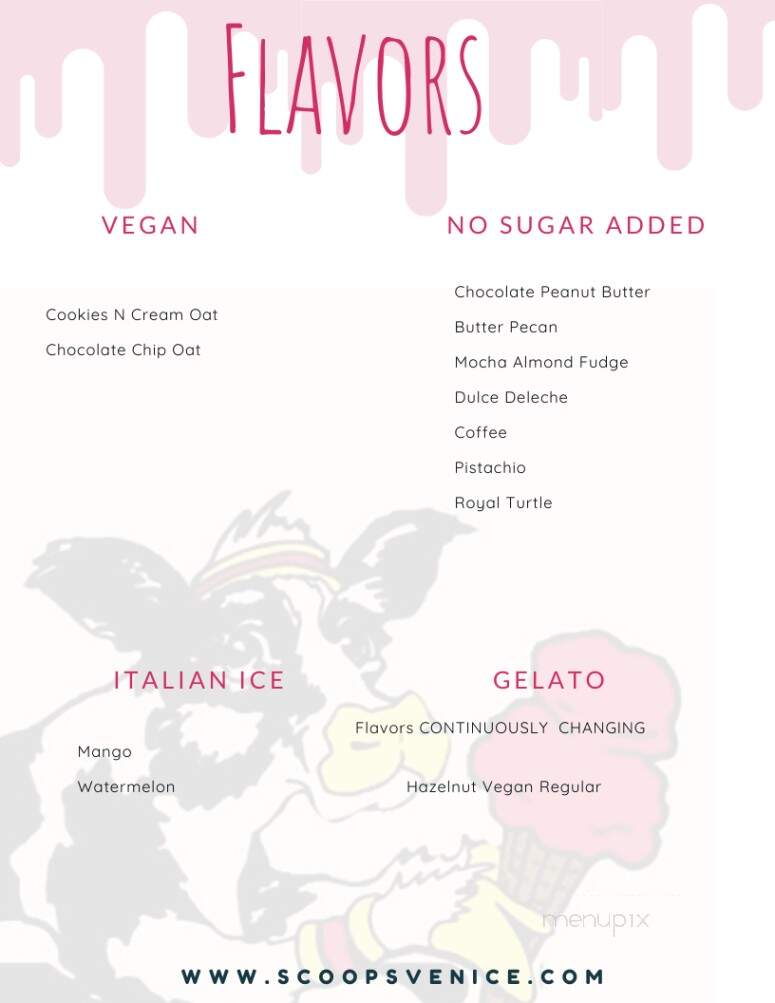 Scoops Working Cow Ice Cream - Venice, FL menu_pic