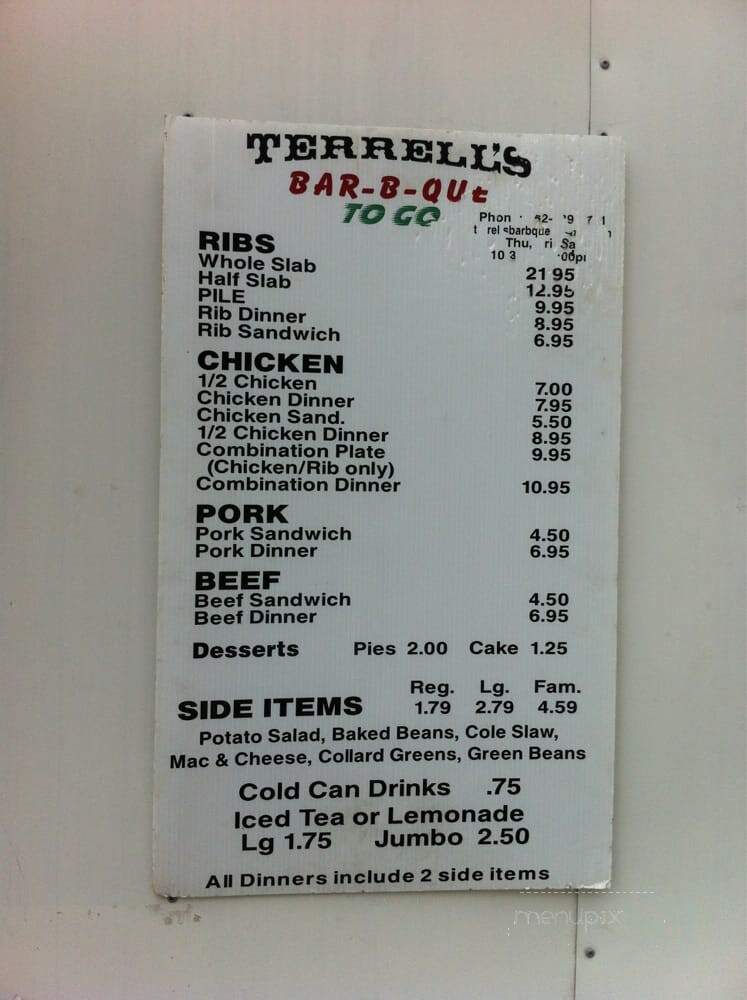 Terrell's Bar-B-Que - Gainesville, FL