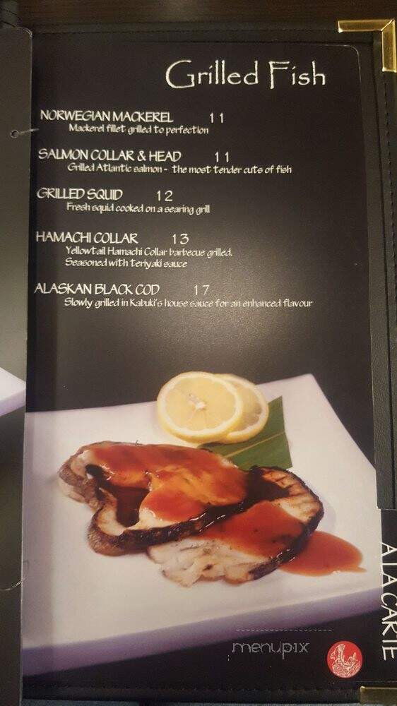 Kabuki Sushi & Grill - Edmonton, AB menu_pic
