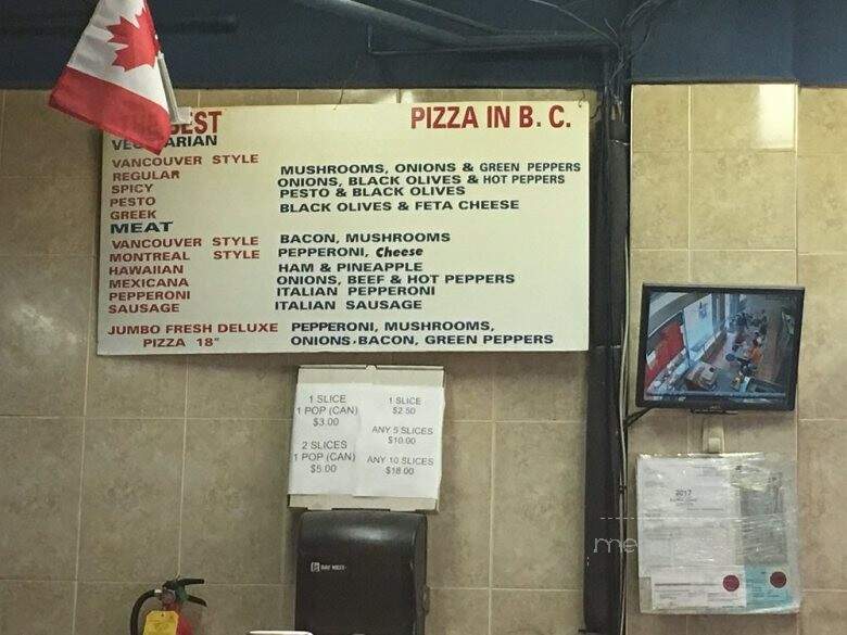 Super Great Pizza - Vancouver, BC menu_pic