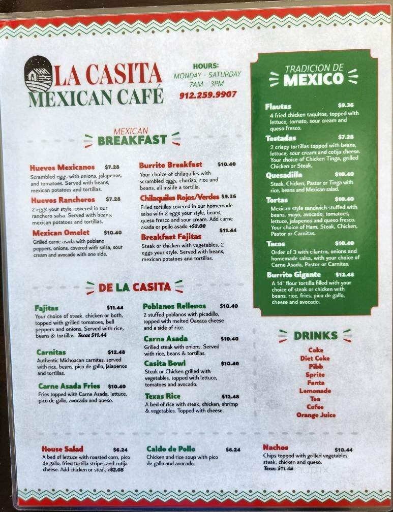 Lashay's Cafe - Statesboro, GA menu_pic