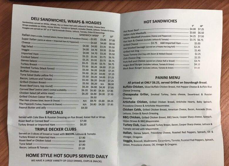 Executive Cafe - Berwyn, PA menu_pic
