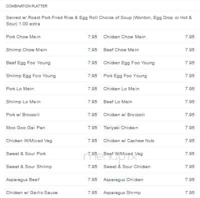 Hong Kong Chinese Food - Commerce, CA menu_pic