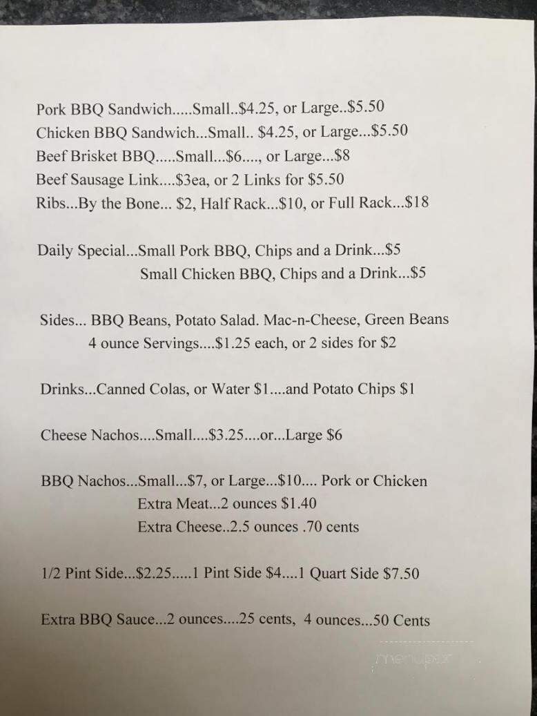 Good Grub BBQ - Judsonia, AR menu_pic