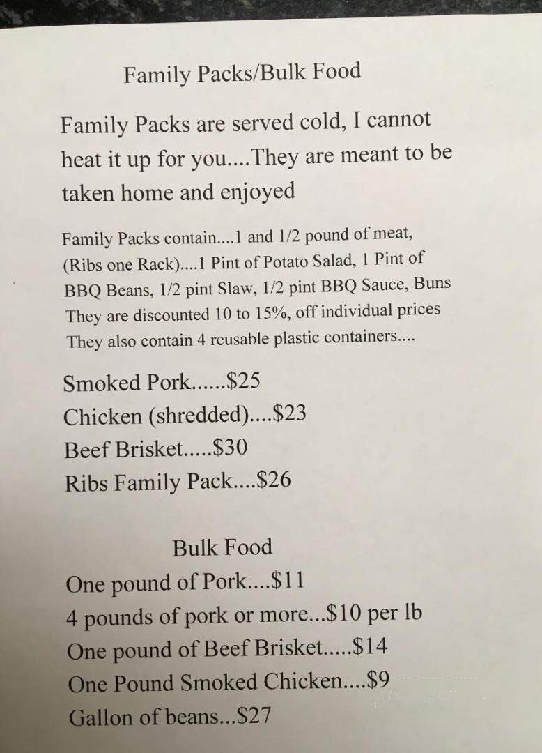 Good Grub BBQ - Judsonia, AR menu_pic