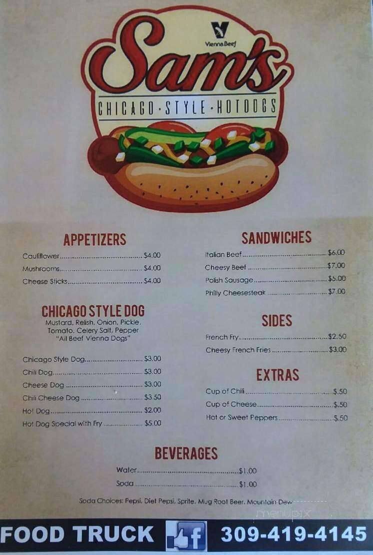 Sams Chicago Style Hot Dogs - Chillicothe, IL menu_pic